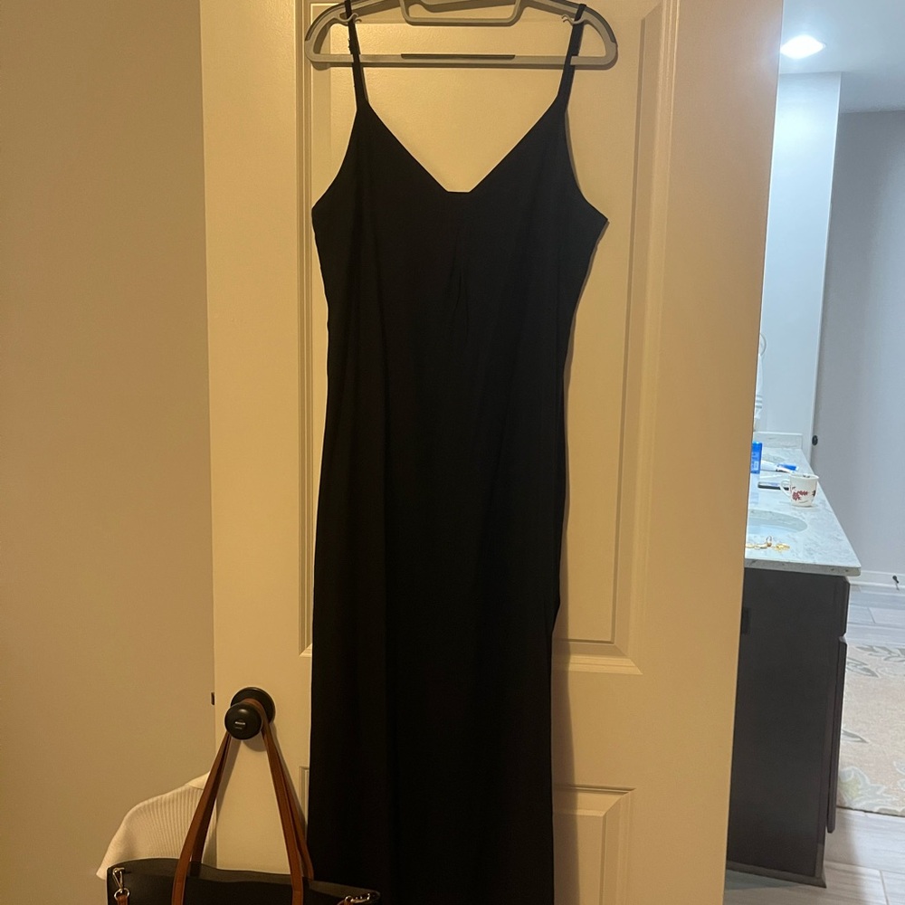 Kenny Flowers The Mykonos Black Linen Dress